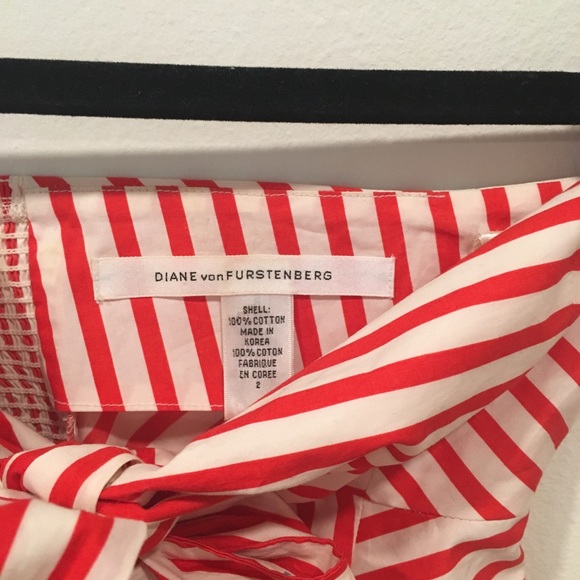 Diane Von Furstenberg candy stripe bustier top - Picture 4 of 8